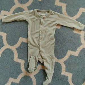 L'oved baby seafoam 3-6 mo footed onsie